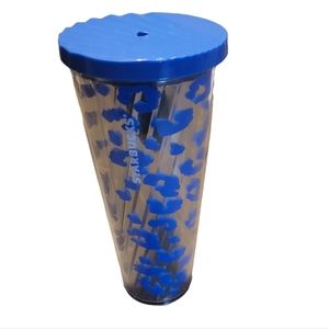 Starbucks Venti Cold Cup 🐆 💙🤍